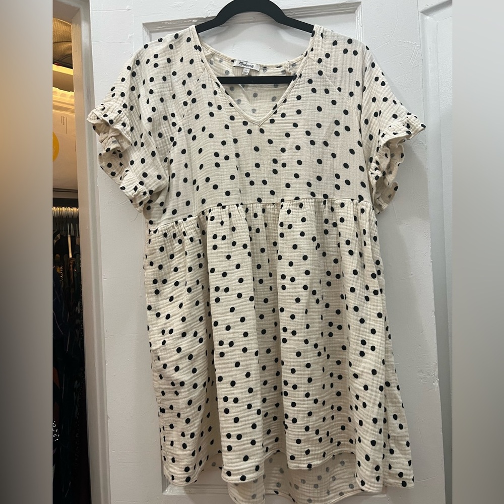 Madewell Polka dot gauze dress